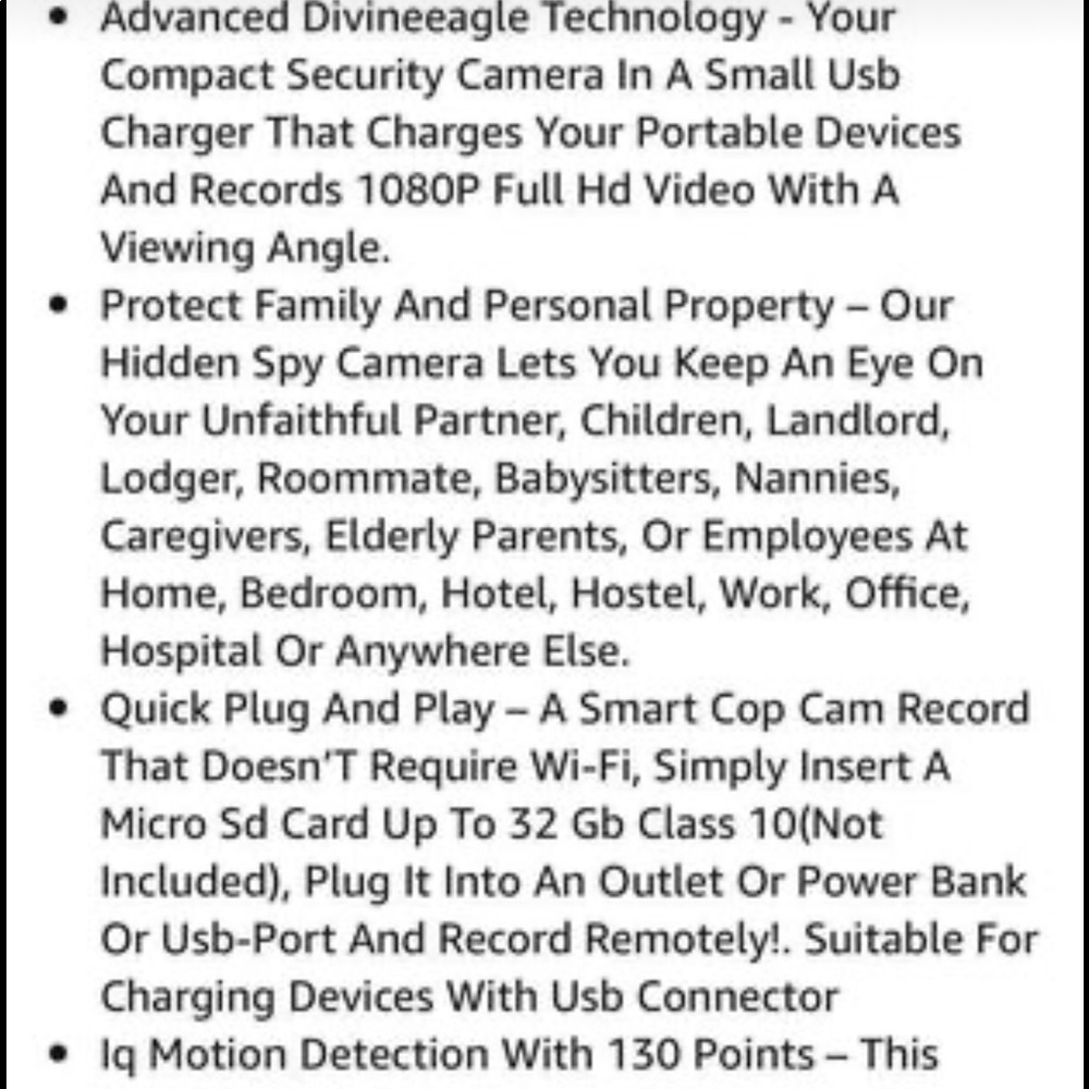 Spy camera new in box. Didn’t end up needing and missed return window. - Picture 6 of 6